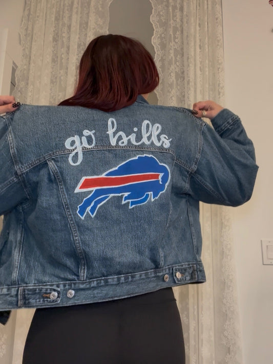 Custom Hand Painted Denim Jacket